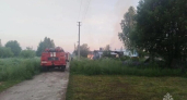 В деревне Владимирской области пожар уничтожил частный дом с хозяйственными постройками
