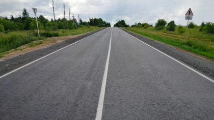 Во Владимирской области завершён ремонт двух километров трассы Юрьев-Польский – Кольчугино