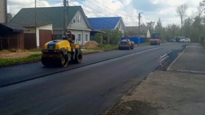 В Александровском округе завершён ремонт девяти дорожных участков